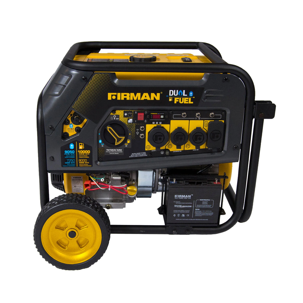10,000/8,000 Watt Dual Fuel Electric Start Generator Z1998