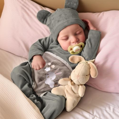 17-Inch Silicone Full Body Realistic Newborn Baby Dolls F45313