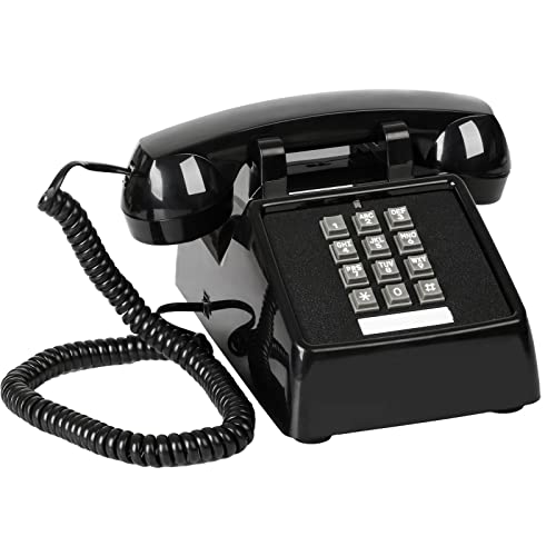 Beige Corded Retro Analog Desk Phone S45004