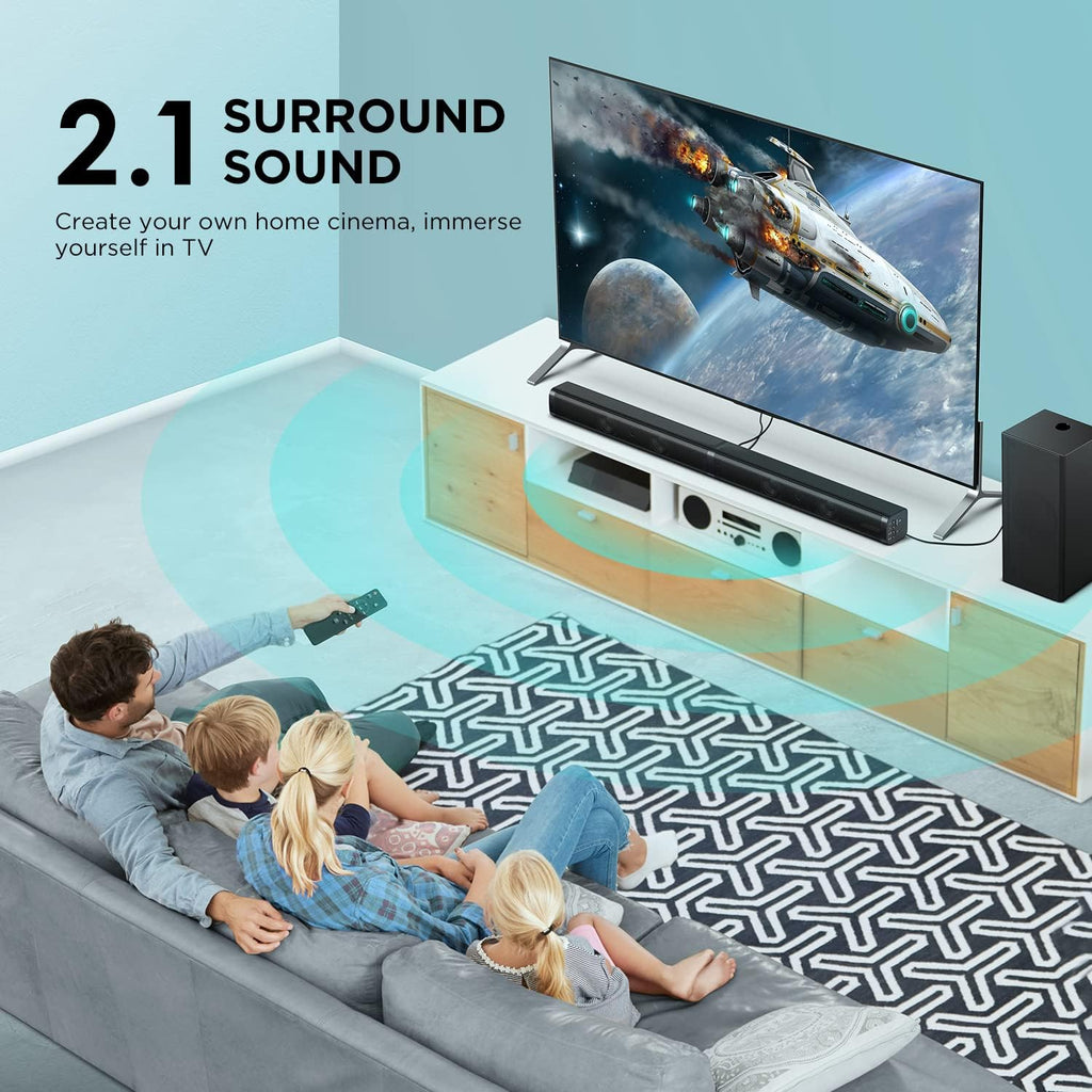2.1 Slim Sound Bar with Subwoofer N7010