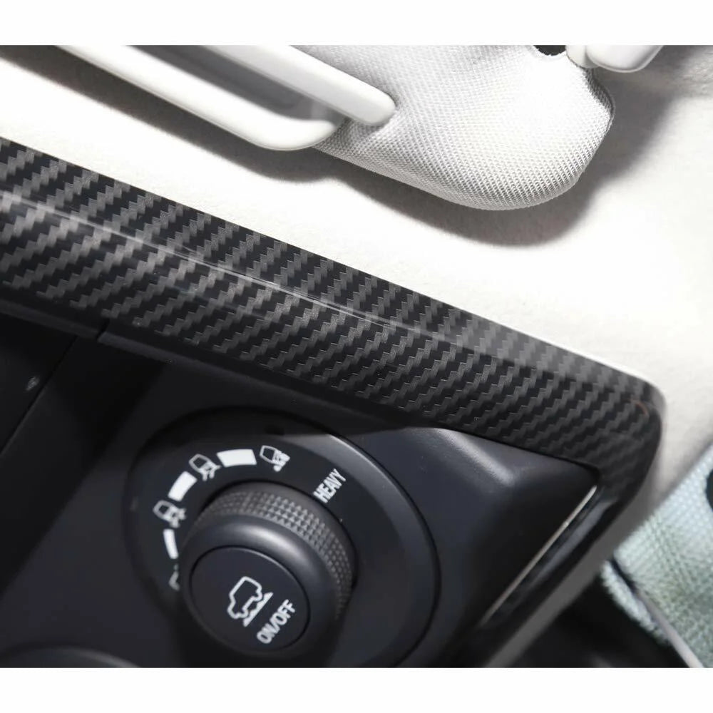 Carbon Fiber Roof Reading Light Frame Decor Cover Trim W460