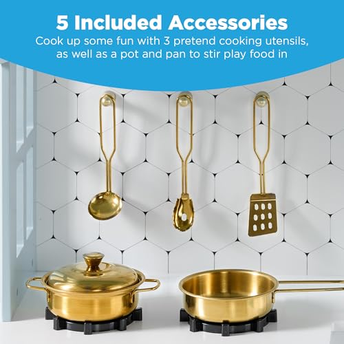 Wooden Play Kitchen Set with Toy Storage S6920