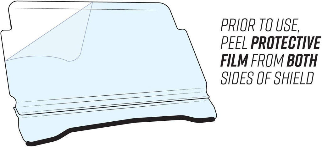 1/4 Polycarbonate Flip Windshield G4684