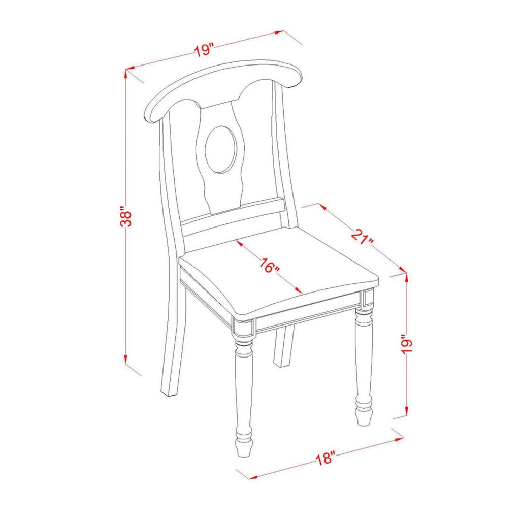 5-piece Wood Table and Dining Chair Set Z185211