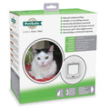 White 4 Way Locking Cat Flap U13016