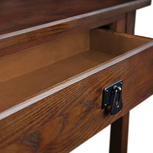 Medium Oak Wood Console Table D551460