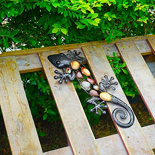 Big Metal Gecko Wall Decoration Outdoor Statue A1270