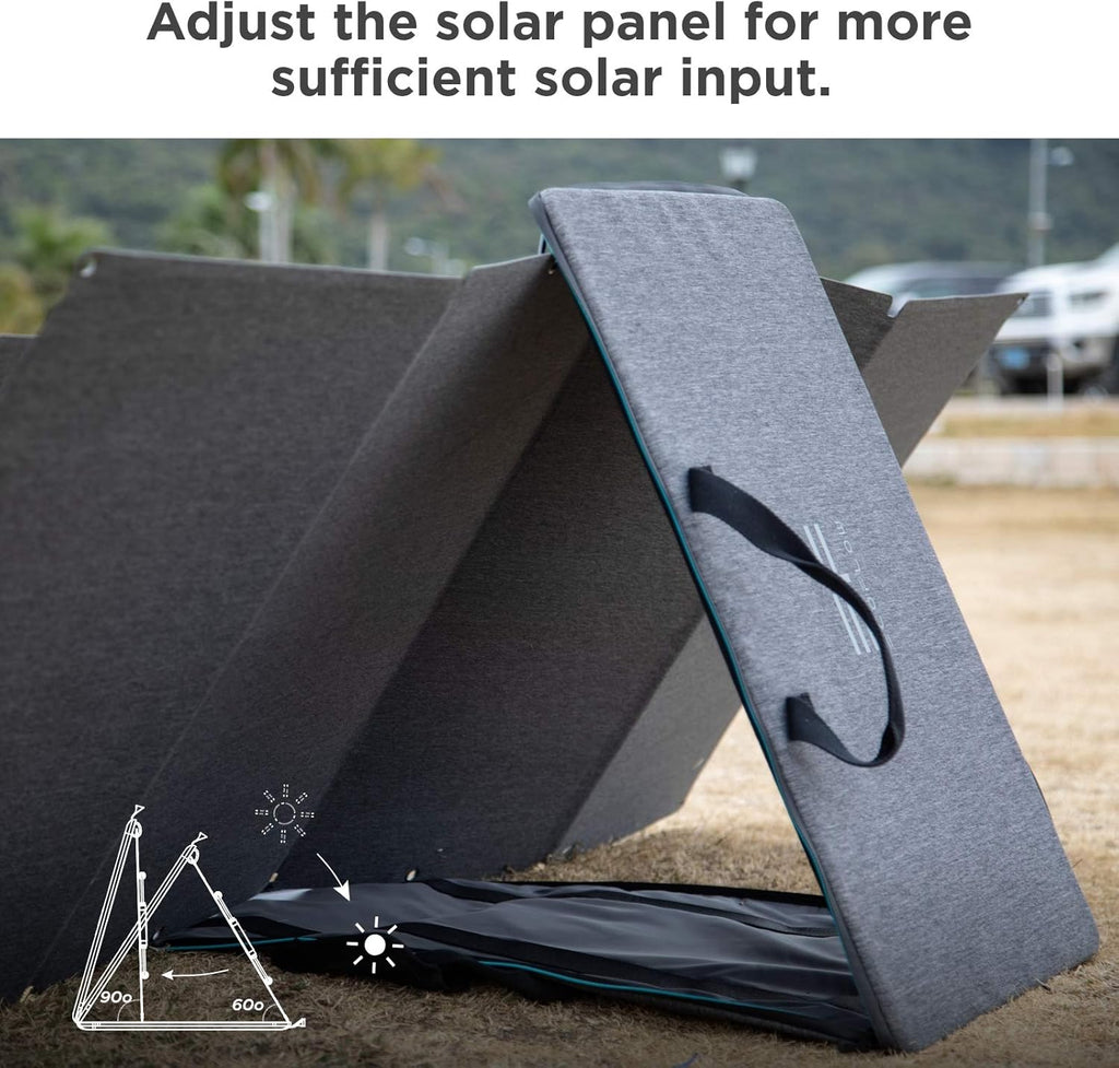 1260Wh Solar Generator with 2 110W Solar Panel, 1800W AC Outlets, Portable Power Station D83252