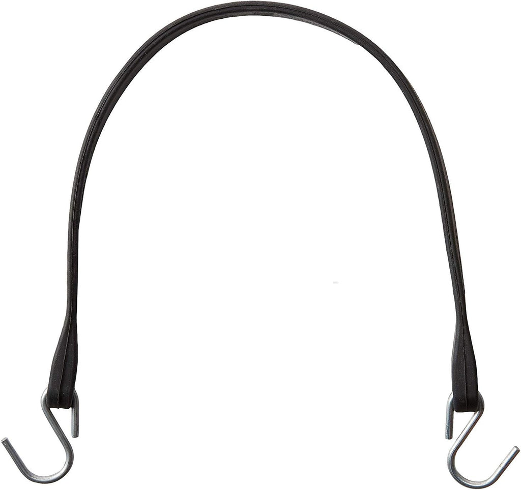 Pack of 25 41 inch Rubber Bungee Cords with Metal S Hooks O2573