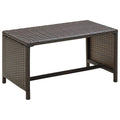 Brown Poly Rattan Coffee Table B7798