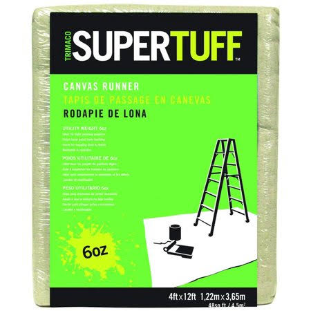 Light Weight Canvas Drop Cloths 4 Foot by 12 Foot Y969