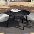 Black Round Metal End Table L384847