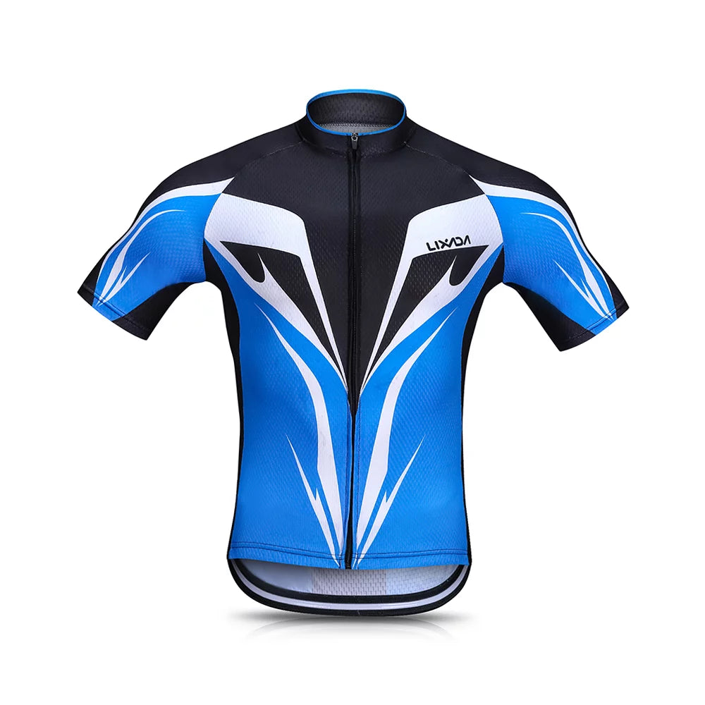 Breathable Quick-Dry Short Sleeve Cycling Jersey Set with Padded Shorts N72652