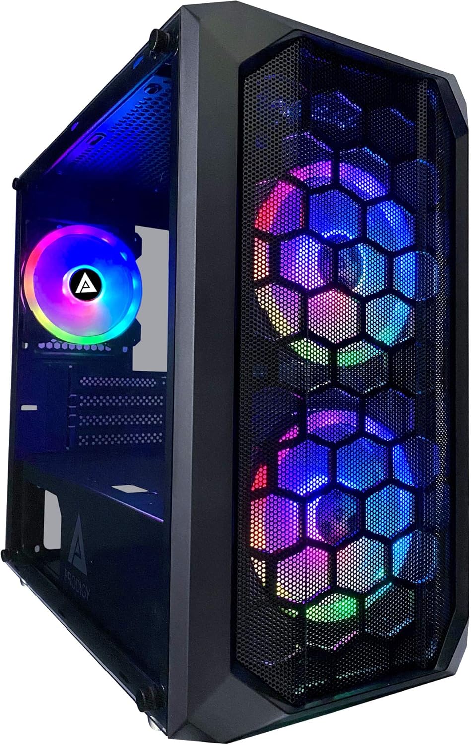Micro-ATX Gaming Case with Tempered Glass Panel, Black Frame Y928
