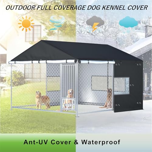 Large Heavy Duty Waterproof Dog Kennel Cover 10ft X 10ft X 7ft N615585
