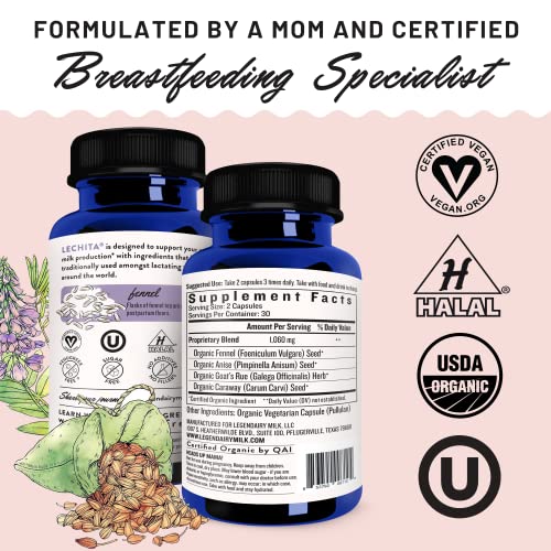 Organic Fenugreek Free Breastfeeding Supplement, 60 Vegan Capsules B14418