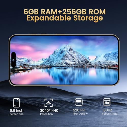 White 6GB+256GB 5G Android Cell Phone E542