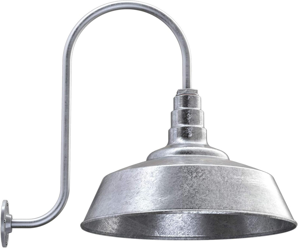 20 inch Dome Gooseneck Outdoor Wall Mounted Barn Light L350739
