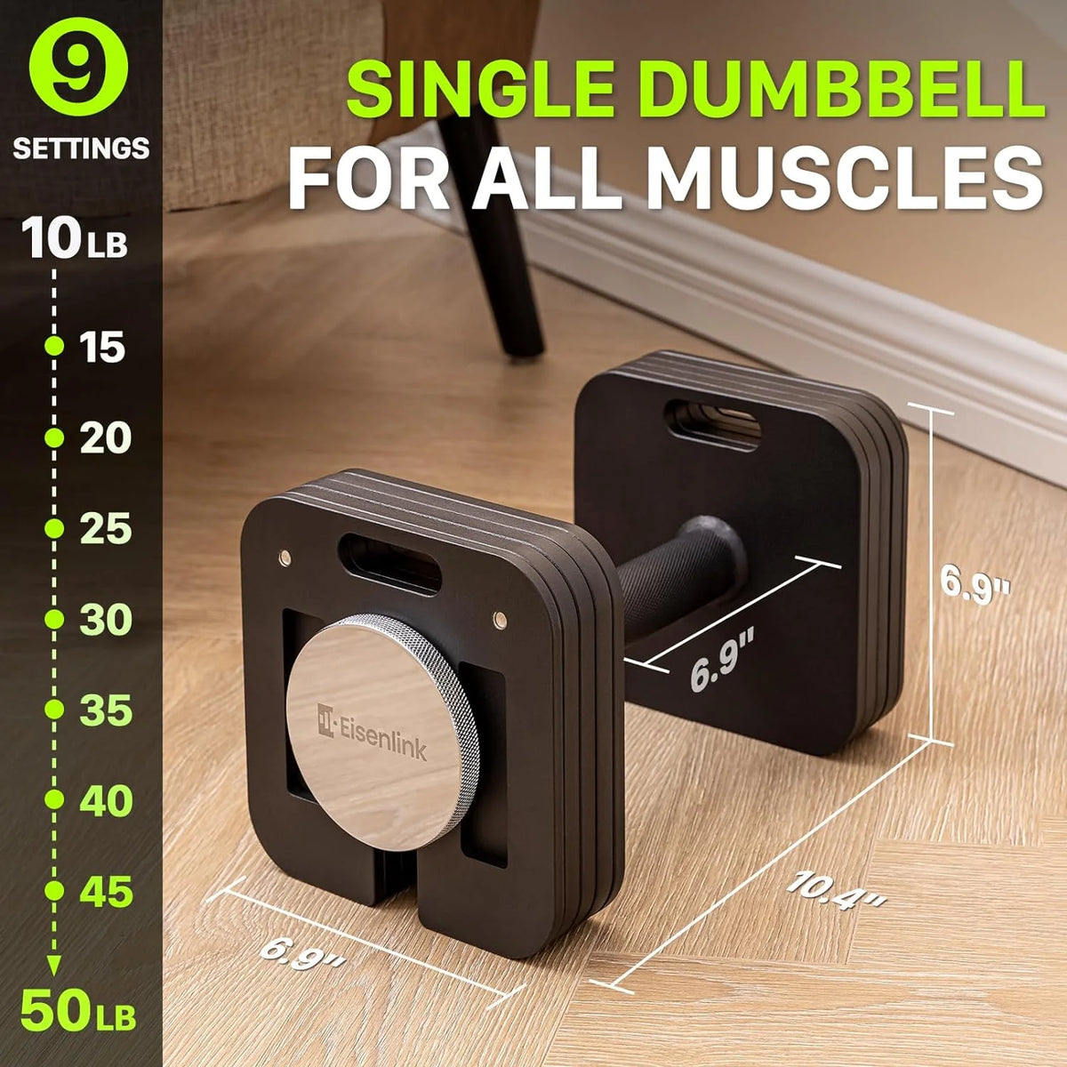 Adjustable Dumbbells 80lbs Pair 5 Pound Increments Q6247