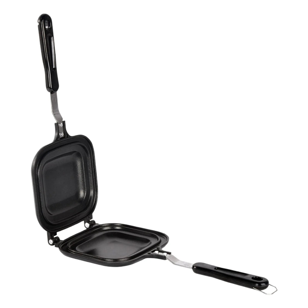 Double Sided Non Stick Bread Toast Maker Pan with Heat Resistant Handles J69759