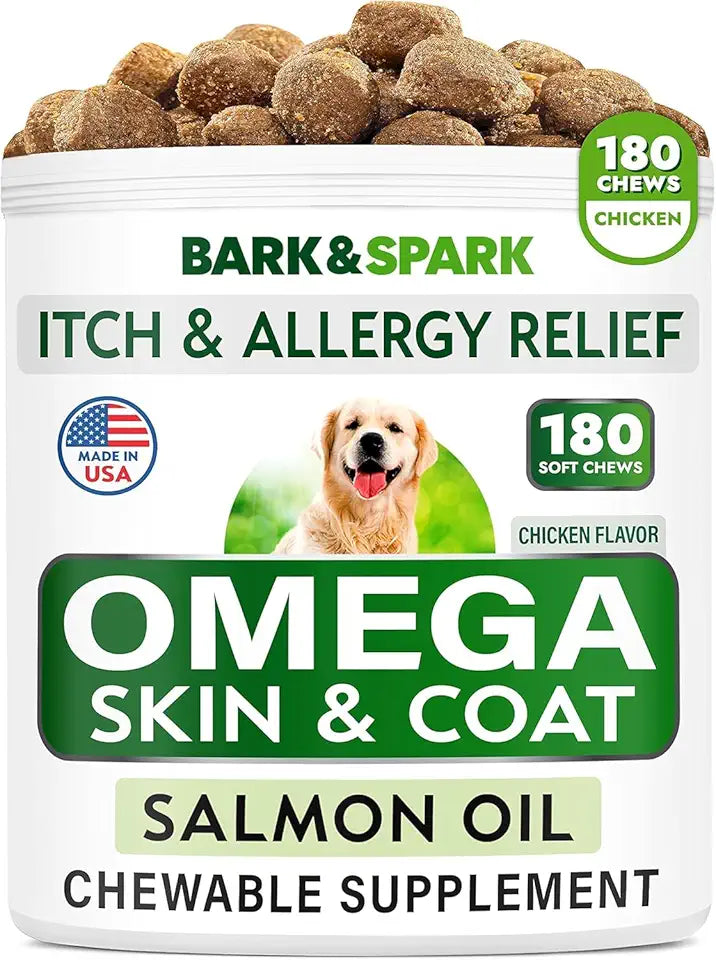 Omega 3 Fish Oil Dog Supplement 180 Ct D449