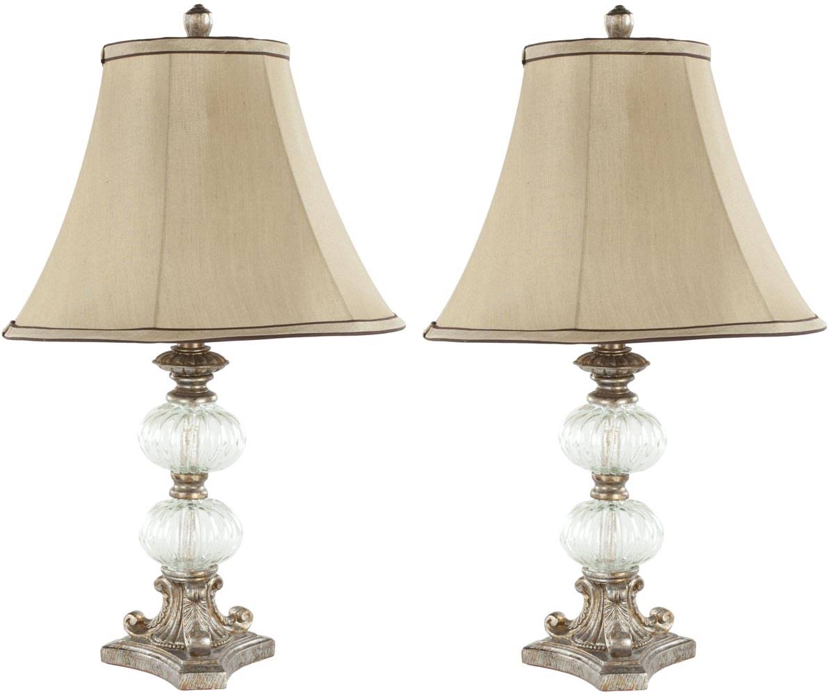 Glass Globe Table Lamp Set of 2 V477
