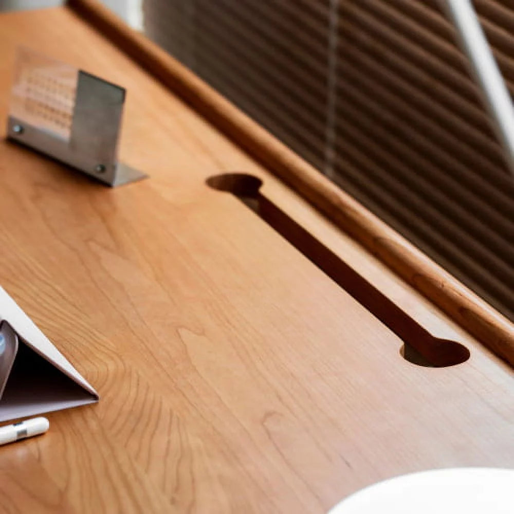 Solid Wood Corner Computer Desk with Drawers Z596237