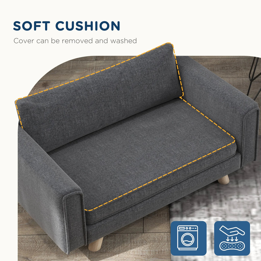 Gray Elevated Pet Sofa X9034