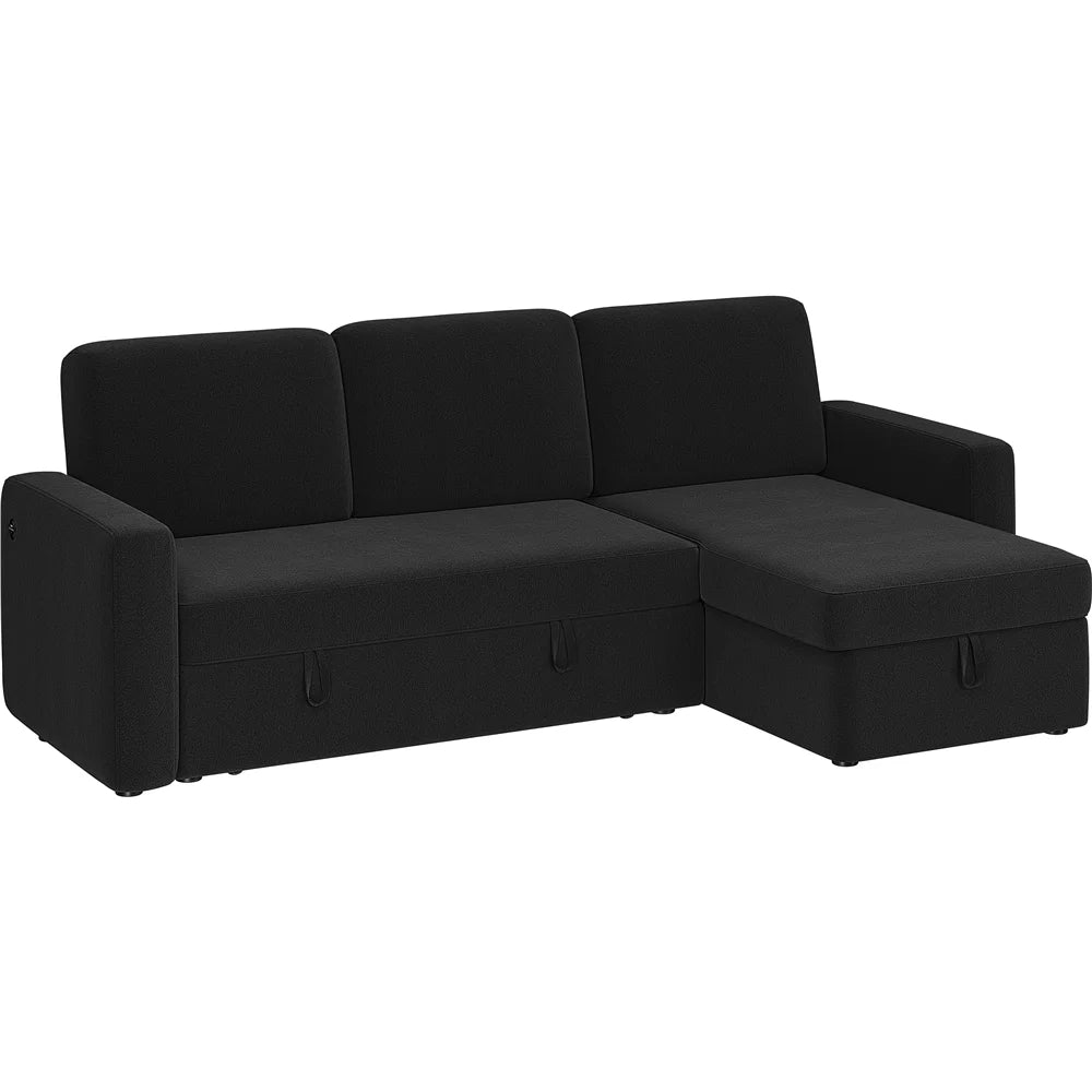Light Gray Reversible Sleeper Sofa Z9445
