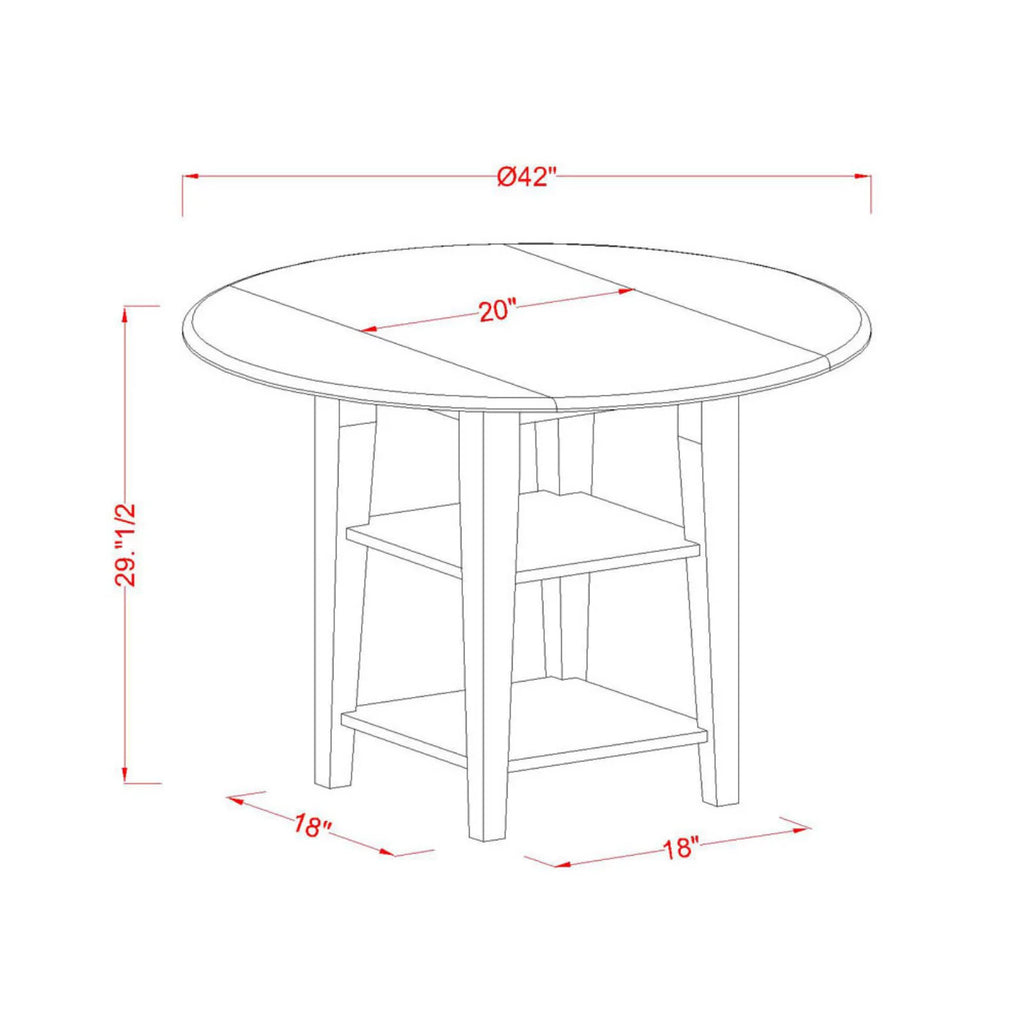 5-piece Wood Table and Dining Chair Set Z185211