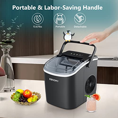 Portable Countertop Ice Maker with Basket and Scoop M334