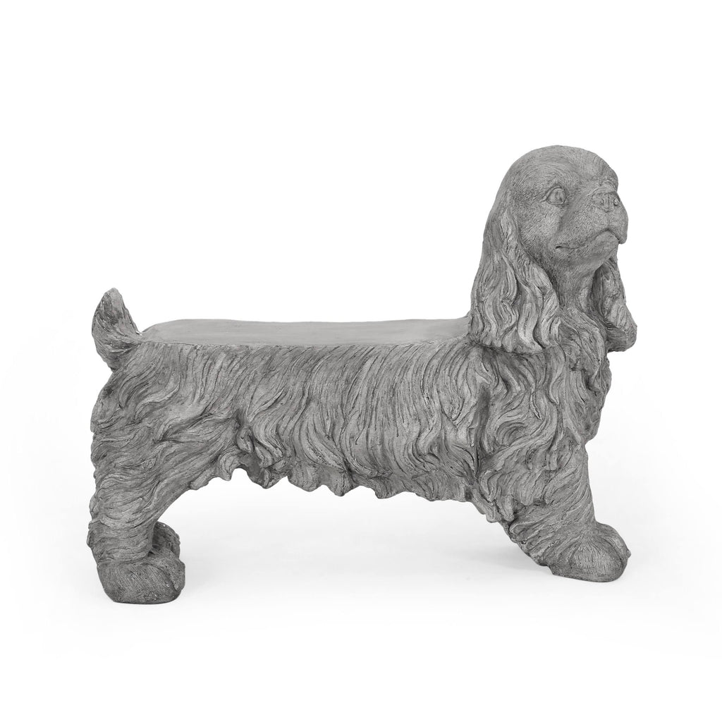 Gray Dog Bench B401121