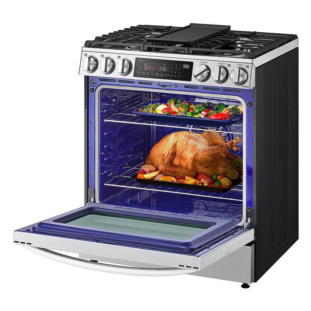 30" Wide 6.3 Cu. Ft. Slide In Dual Fuel Range - Stainless Steel X939519