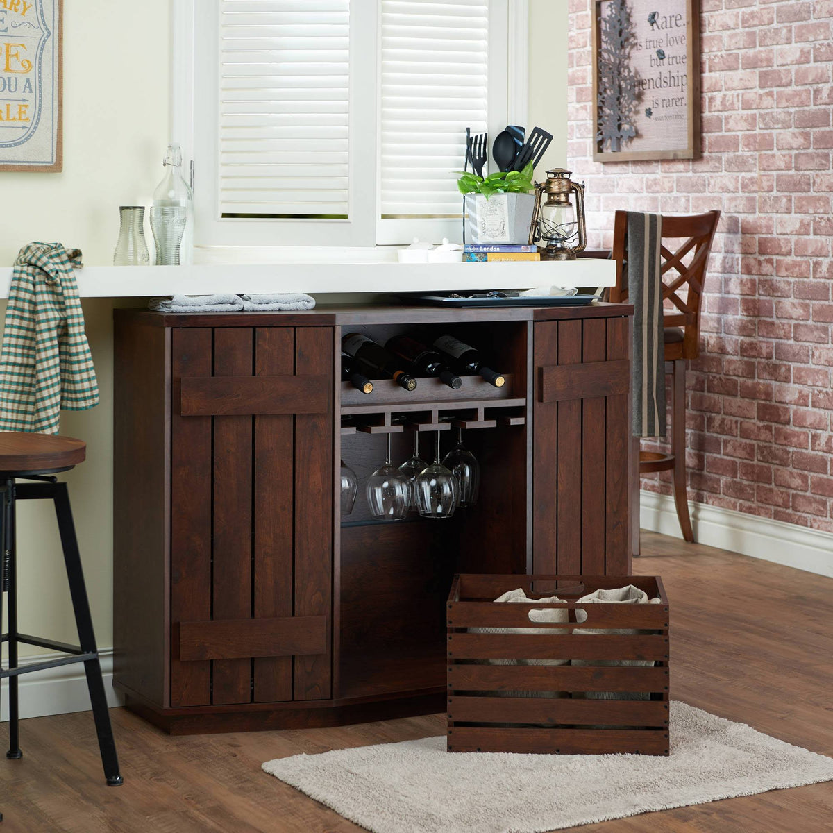 Vintage Walnut Multi-Storage Buffet Z36296