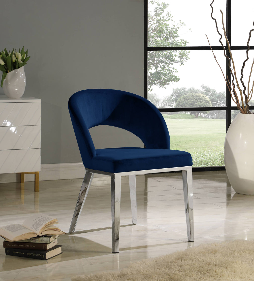 Navy Velvet Dining Chair L968405