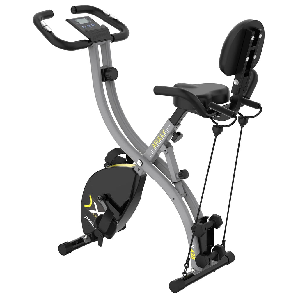 Folding Exercise Bike with 8 Level Adjustable Magnetic Resistance O8912