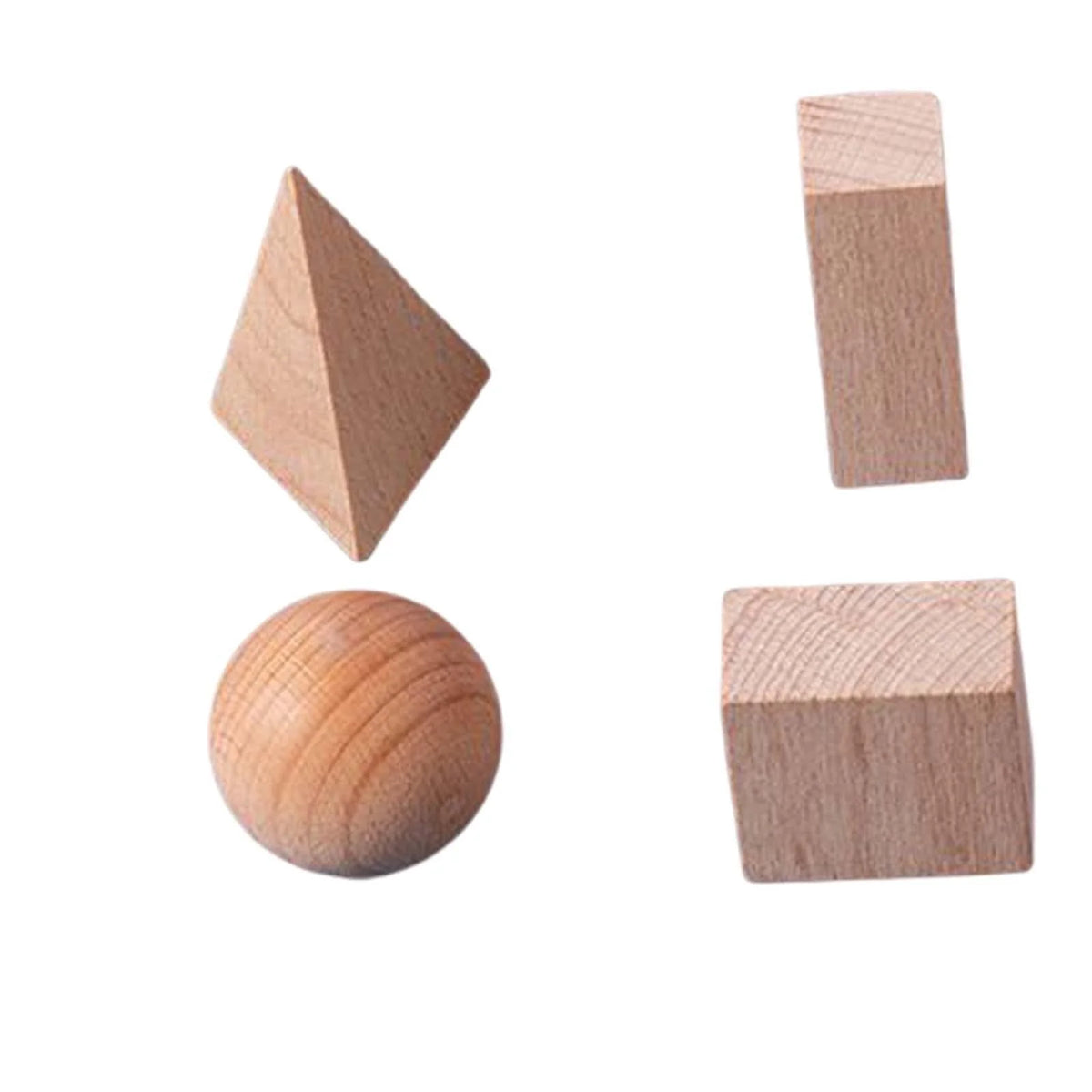 Wood Geometric Solids Math Toys C352