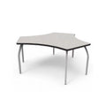 Diamond Desk with Grey Nebula Laminate & 3 Adjustable Silver Legs R846261