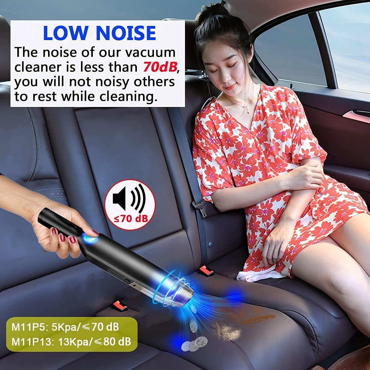 Cordless Rechargeable Mini Handheld Car Vacuum Cleaner M36323