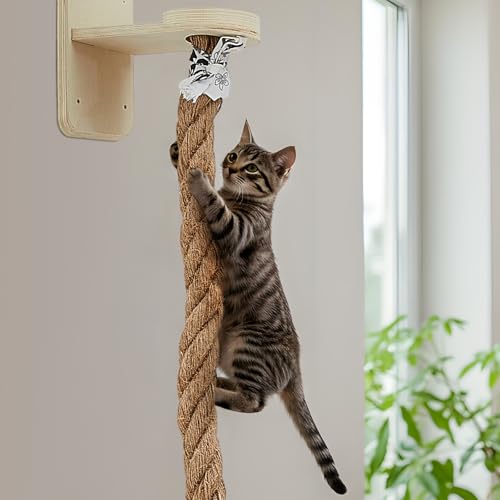 Wall Mounted Cat Tree with Scratching Post K122