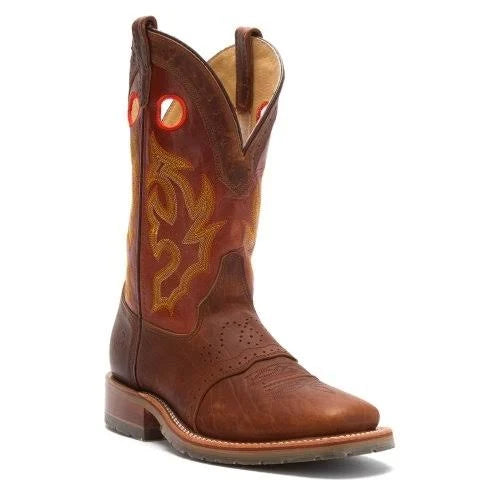 Brown Wide Square Toe Men's Boots C260