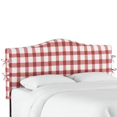 California King Pink Upholstered Panel Headboard O52672