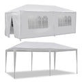 White Outdoor Canopy Tent with 6 Side Walls P5900