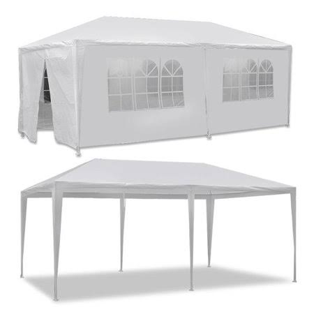 White Outdoor Canopy Tent with 6 Side Walls P5900