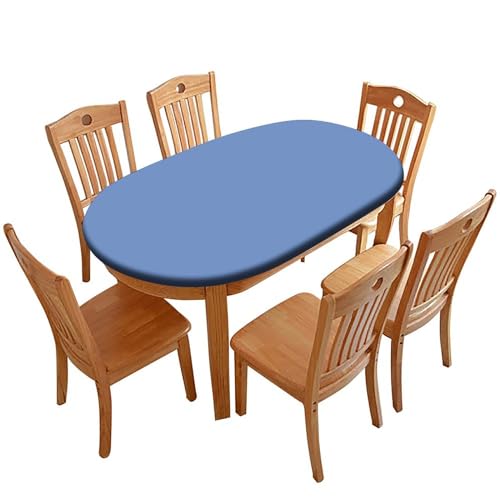 Brown Oval Polyester Tablecloth for 48" x 80" Oval Table H967772
