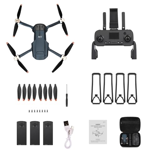 2650 ft Long Range Brushless Motor Drone with 4K HD Camera, 84 Mins Flight Time, 3 Batteries R20818