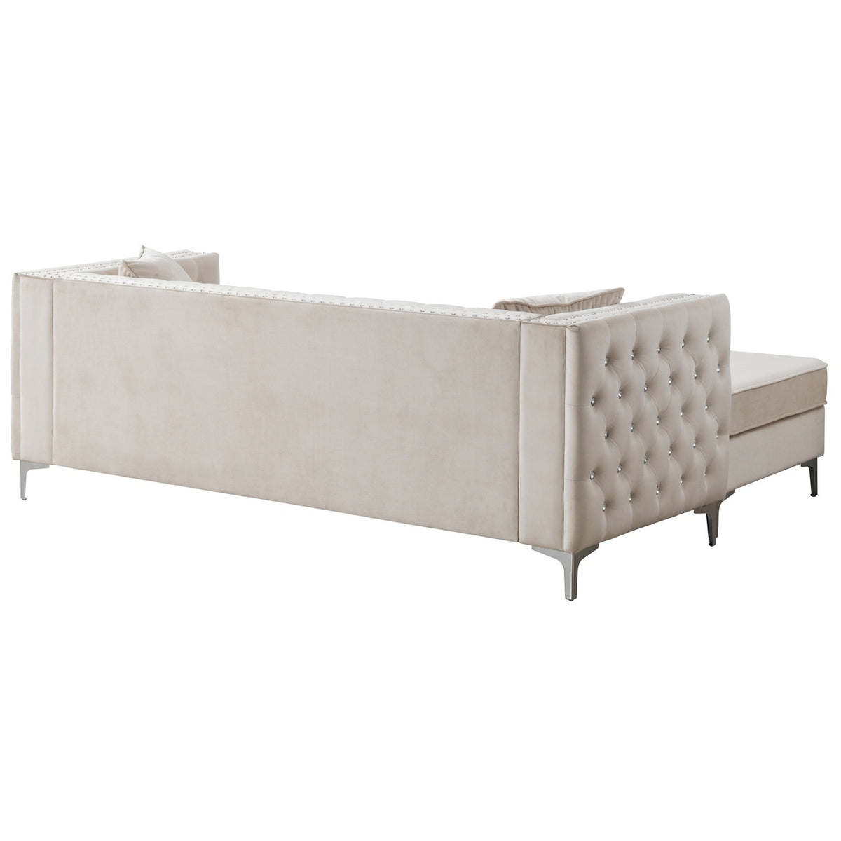 Ivory Sofa Chaise A7804