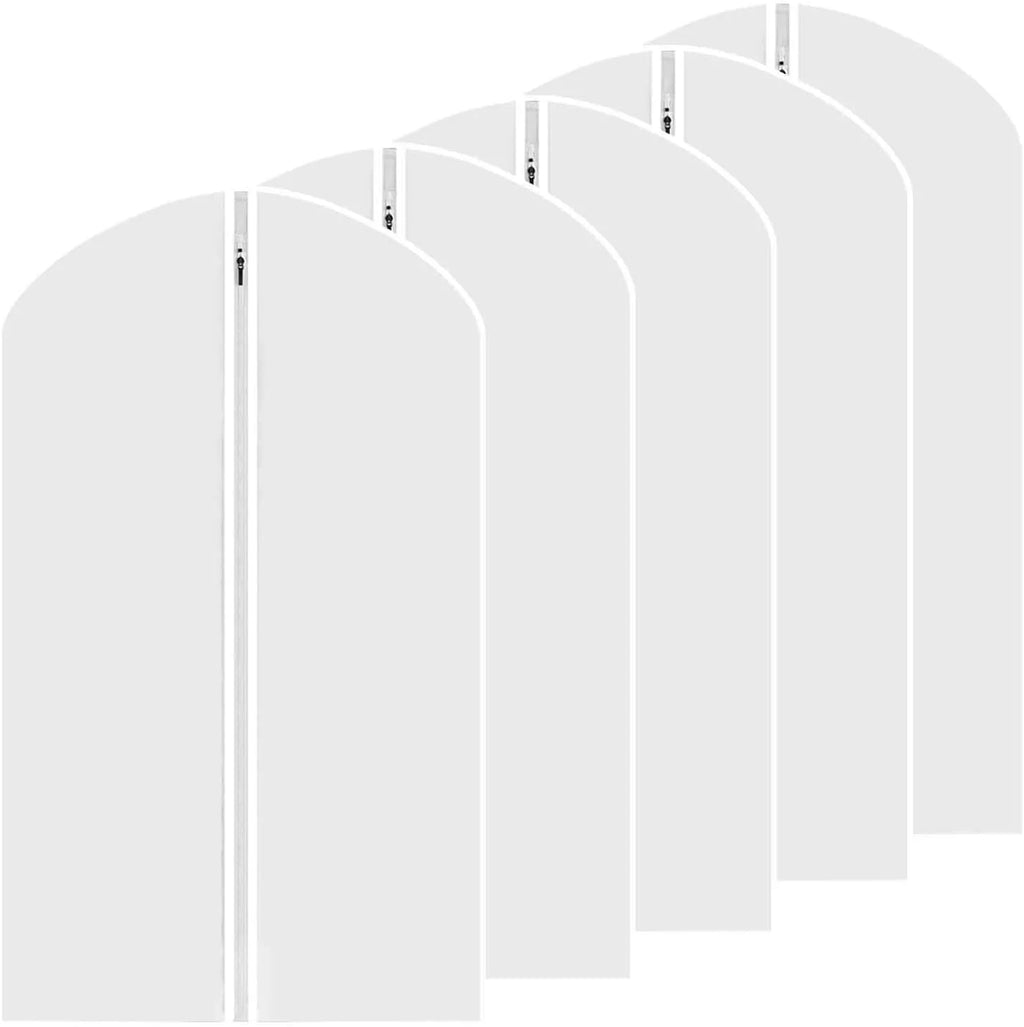 Garment Bags 5 Pack 40 X 24 Hanging Clothes Covers with Zipper Y874140