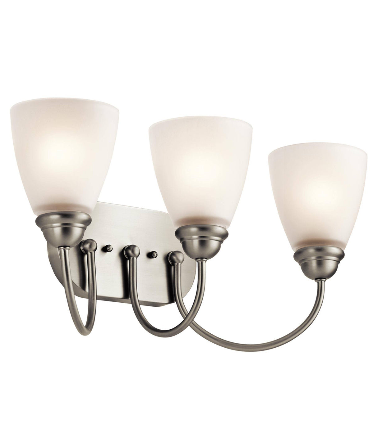3 Light LED Bath Light, Brushed Nickel J8410