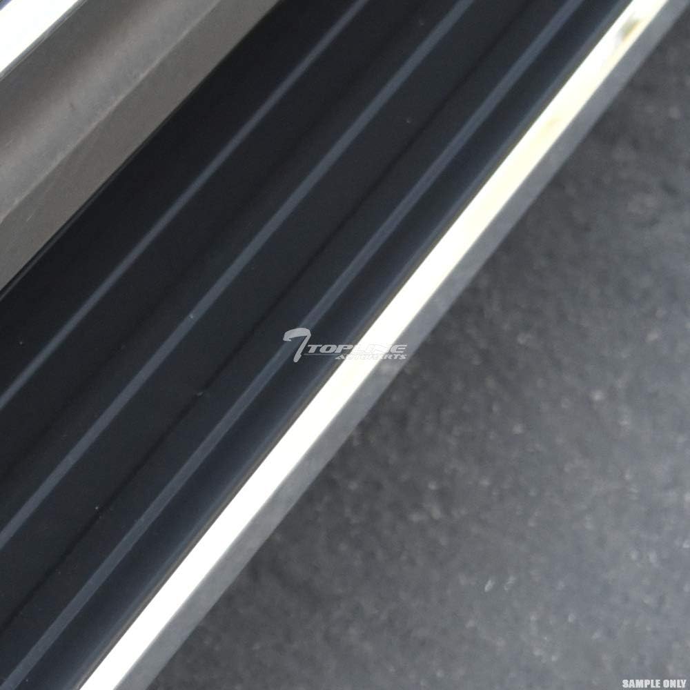Black With Chrome Trim Aluminum Side Step Rail Running Boards For Nissan Frontier Crew Cab A348343
